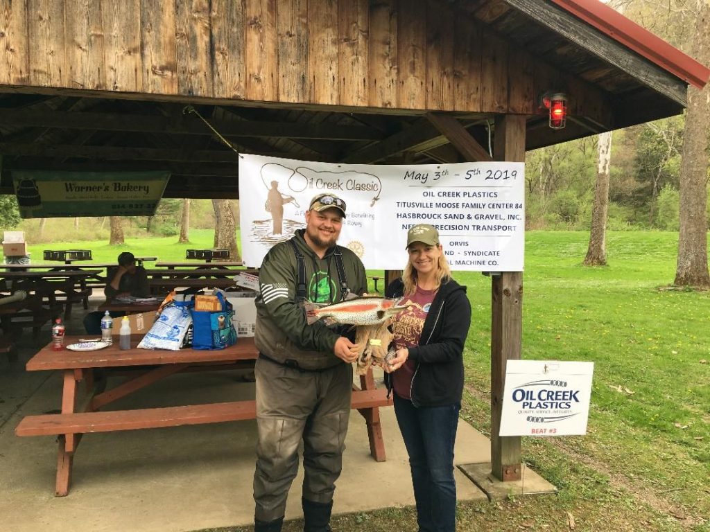 2019 Biggest Fish Award at the 2019 Oil Creek Classic